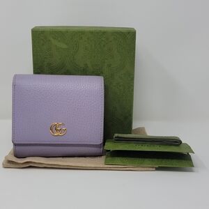 GUCCI GG Marmont Leather Bifold Wallet